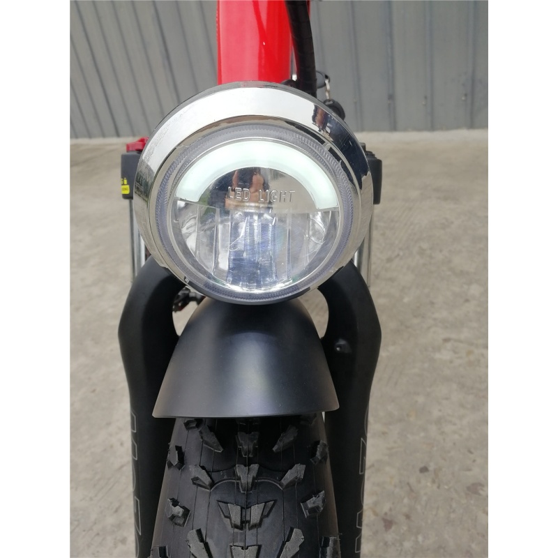 High Quality 20 Inch Fat Bike Electric 48V 500W Big Power Fatbike Electric Bicycle With 4.0 Fat Tires Long Seat