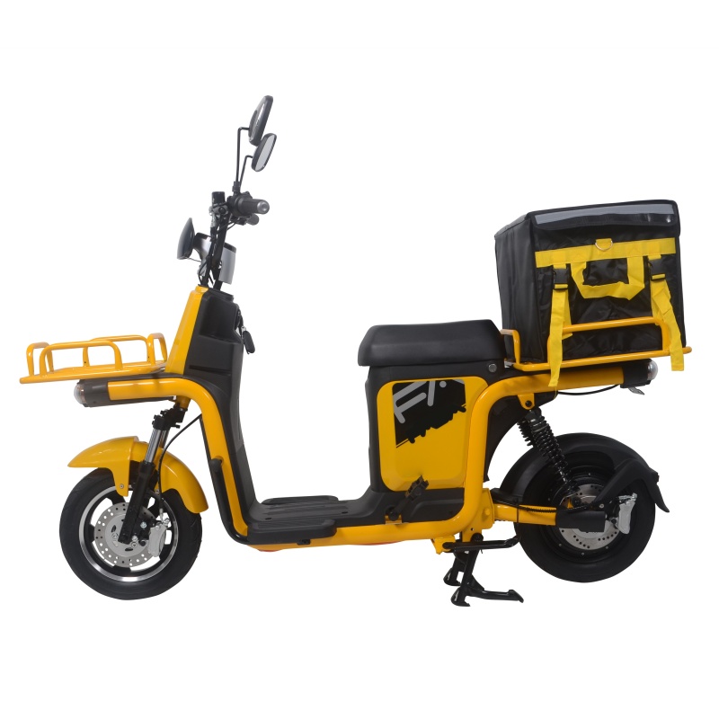 72V 1000W Long Range Food Delivery Electric Cargo Bike Pizza Delivery Scooter Bike With Big Box and Front Load