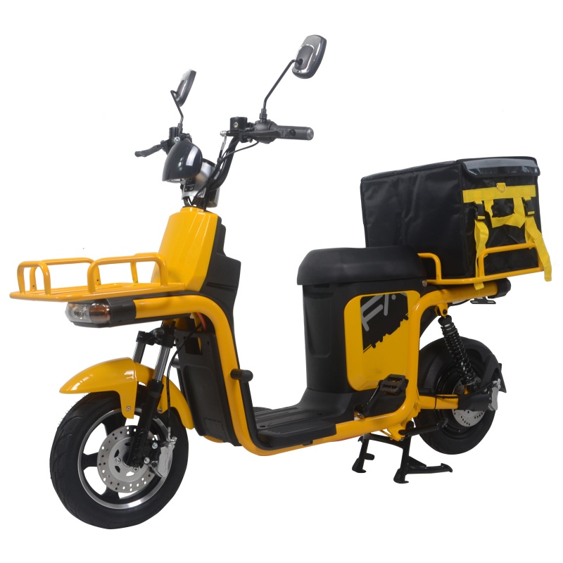72V 1000W Long Range Food Delivery Electric Cargo Bike Pizza Delivery Scooter Bike With Big Box and Front Load