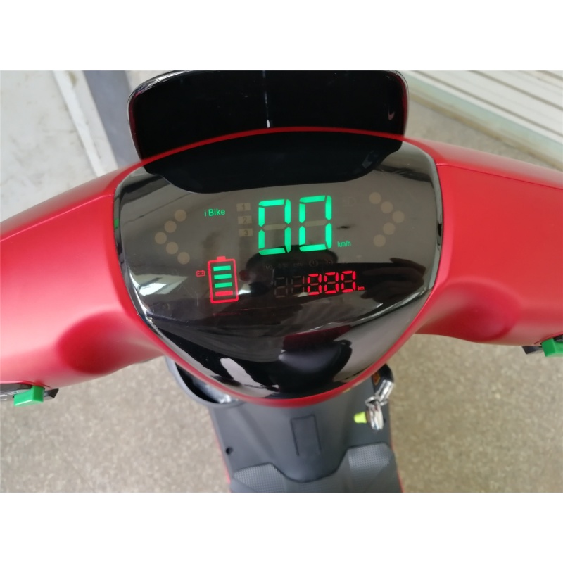 3 Speed Pedal Assist Electric Scooter 1000W 60V Long Range Electric Motorcycle Moped With Full Color LCD Display