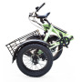 500W Foldable 48v Electric Tricycle 3 Wheel Cargo Bike with 20x4.0 Fat Tire Aluminum Material Folding Electric Trike for Adults