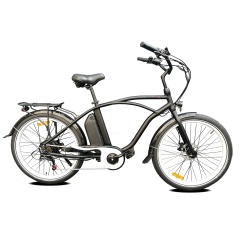 48V 500W High Power 26 Inch Beach Cruiser Tandem Electric Bike Best True Fashion Beach Fat Bike For Sales
