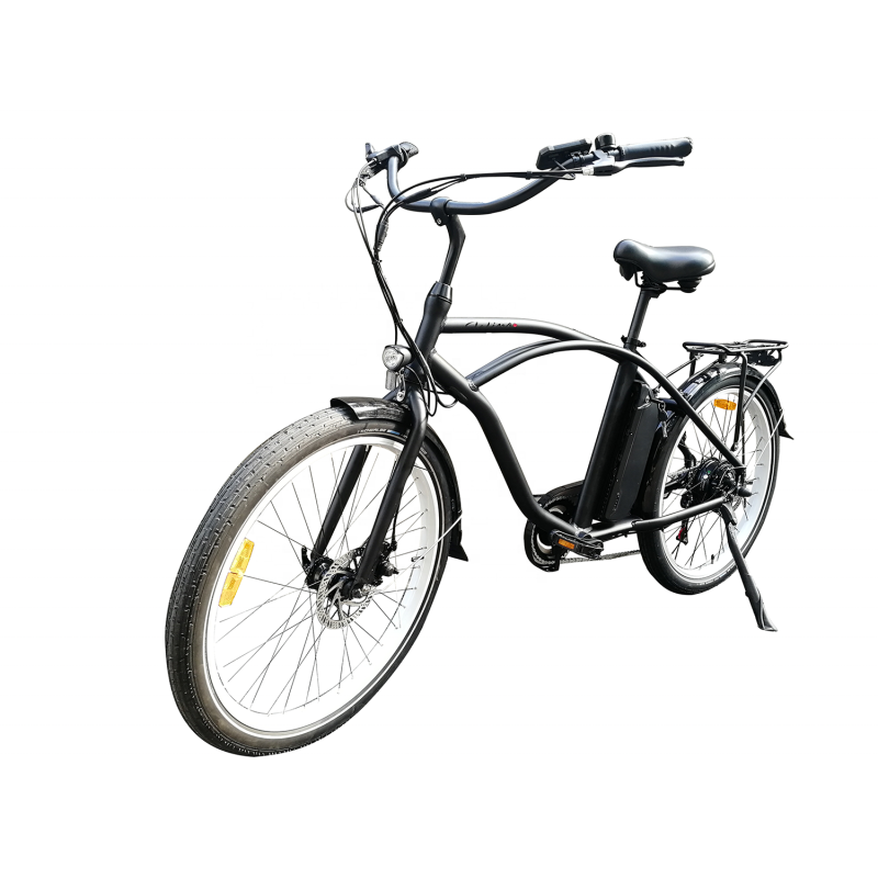 48V 500W High Power 26 Inch Beach Cruiser Tandem Electric Bike Best True Fashion Beach Fat Bike For Sales