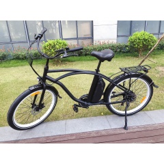 48V 500W High Power 26 Inch Beach Cruiser Tandem Electric Bike Best True Fashion Beach Fat Bike For Sales