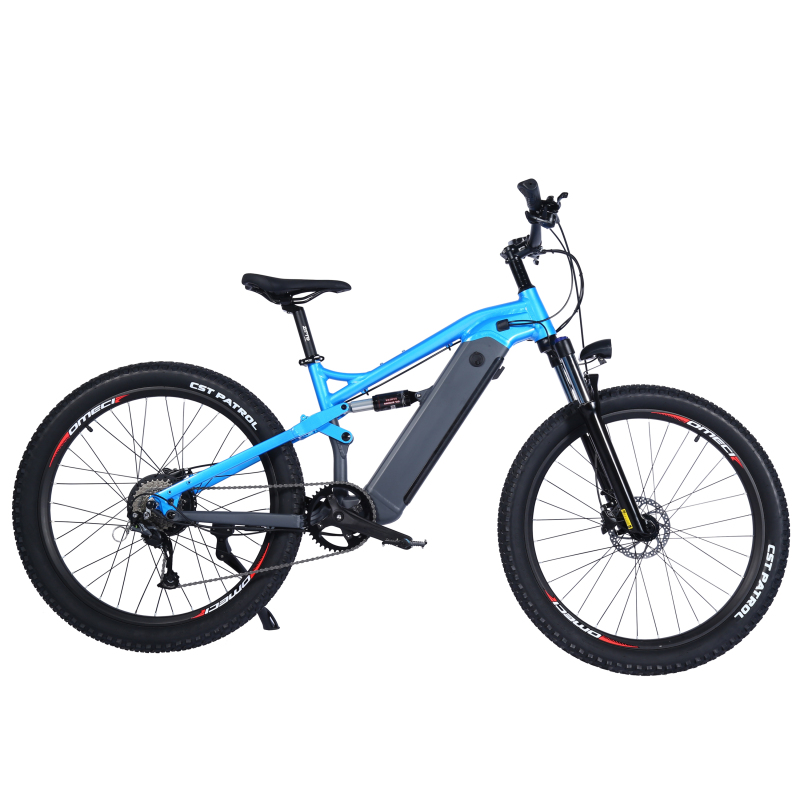 48V 500W 750W 1000W Mountain E Bike 27.5 Inch Full Suspension E-Bike MTB Electric Bike With Long Range 960Wh Battery