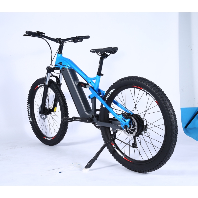 48V 500W 750W 1000W Mountain E Bike 27.5 Inch Full Suspension E-Bike MTB Electric Bike With Long Range 960Wh Battery