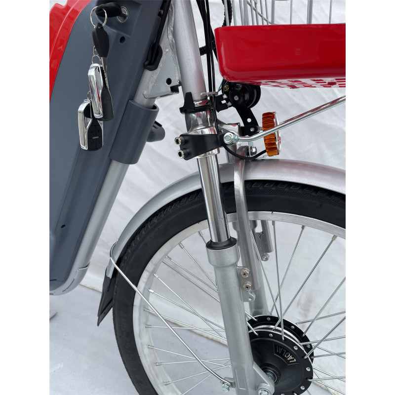 24-Inch 350W E-Bike Electric City Bike Front Suspension Fork Drum Brakes Various Specifications Low Price LCD 48V Motor Power