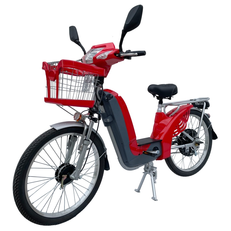 24-Inch 350W E-Bike Electric City Bike Front Suspension Fork Drum Brakes Various Specifications Low Price LCD 48V Motor Power