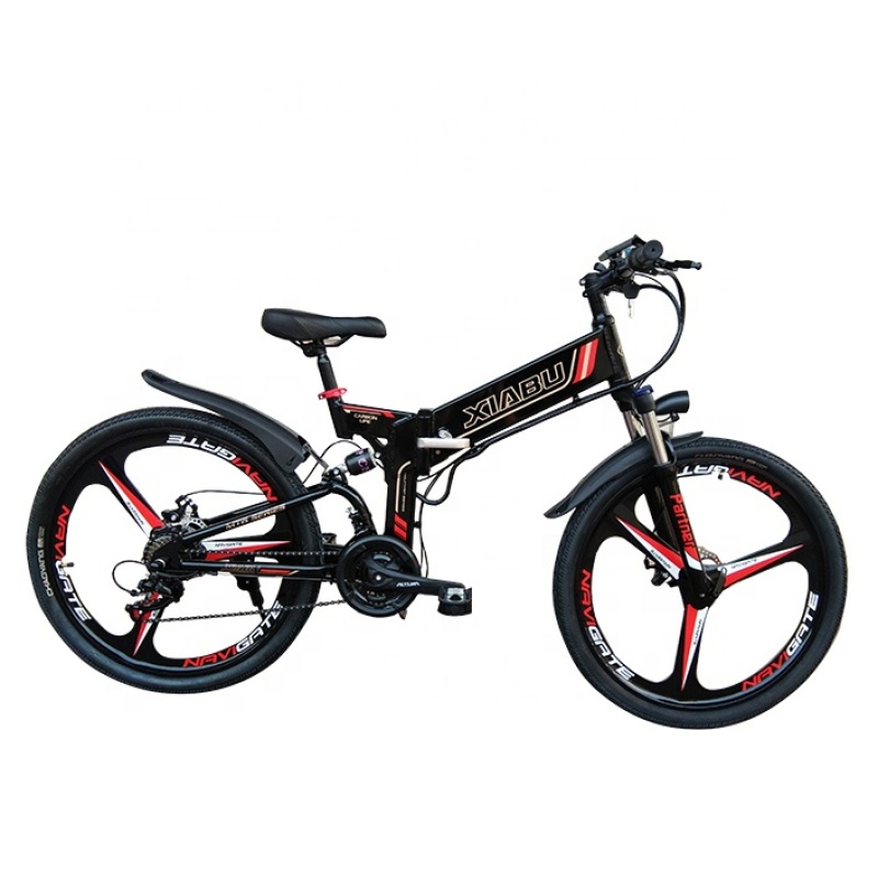 Full Suspension 48V 350W 500W Electric+Bicycle Electric Battery Magnesium Alloy Integrated Wheel Ebike