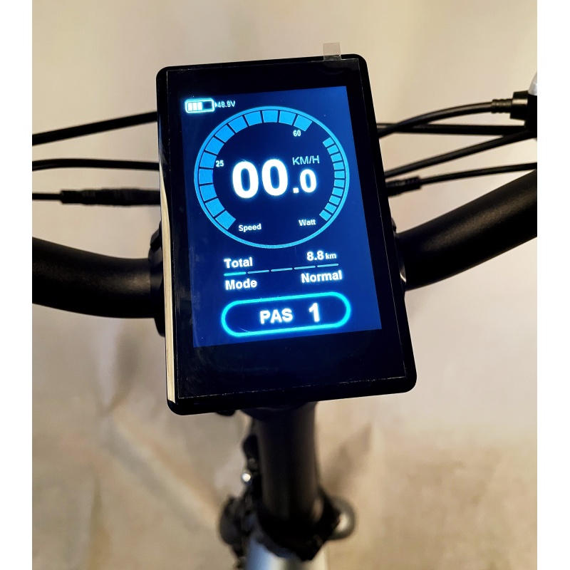 48V 500W Bafang Integrated Motor Fatbike Electric Bike Italian Electric Bike Fat Tyre E Bike With Big Stone Color Display