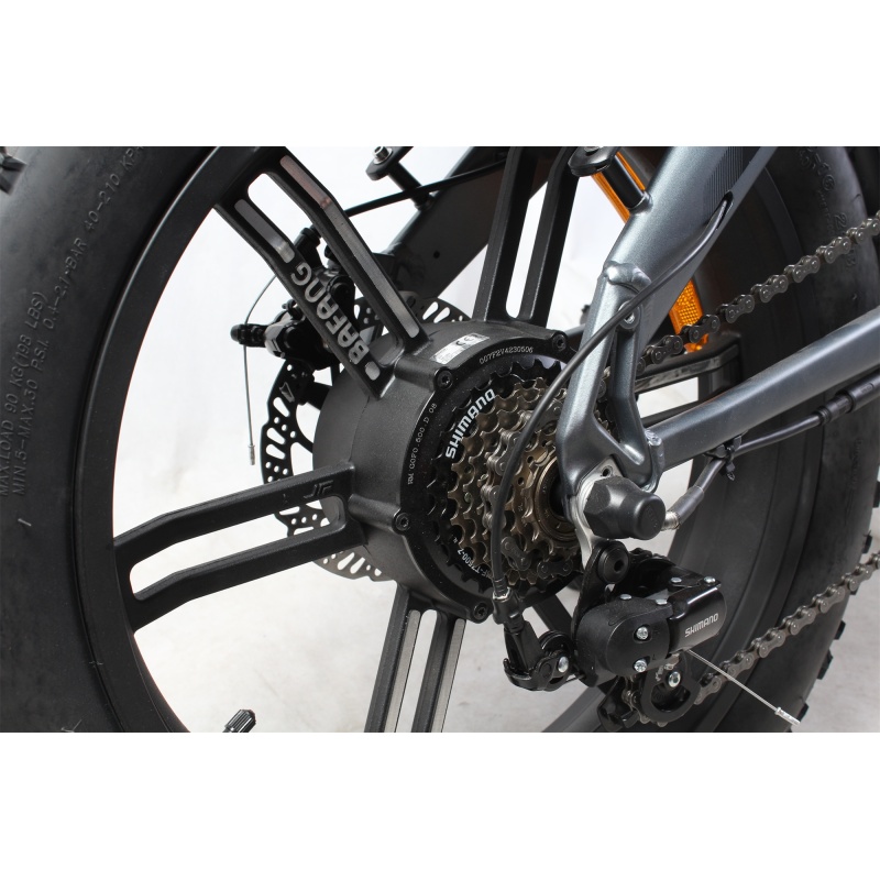 48V 500W Bafang Integrated Motor Fatbike Electric Bike Italian Electric Bike Fat Tyre E Bike With Big Stone Color Display