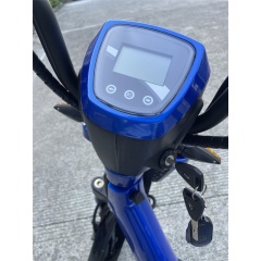 Long Range 48V 350W Electric Scooter Bike Pedal Assist Escooter With 3 Speed Regulator Front Basket Delivery El Scooter