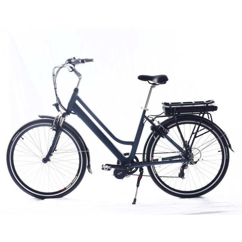 700C aluminium alloy mid drive electric bike bafang mid drive motor ebike with 36V 10.4Ah Samsung battery