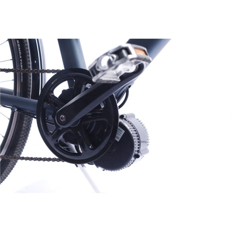 700C aluminium alloy mid drive electric bike bafang mid drive motor ebike with 36V 10.4Ah Samsung battery