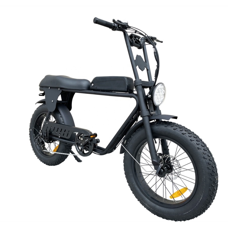 Patent Design Electric Superbike Retro Bike 2 Seat Electric Fat Tire Bike  48V 500W 750W 1000W Optional