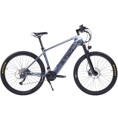 Super Light Weight 27.5 Inches Carbon Fiber Ebike Mountain Bike Electric 27 Speed Mountain Bicycle With Bafang 350W Motor