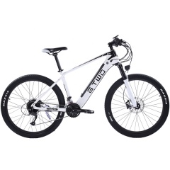 Super Light Weight 27.5 Inches Carbon Fiber Ebike Mountain Bike Electric 27 Speed Mountain Bicycle With Bafang 350W Motor
