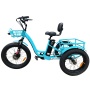 24 inches 48V 500W fat tire adult electric tricycle e trike 3 wheel bike bicycle electric with basket