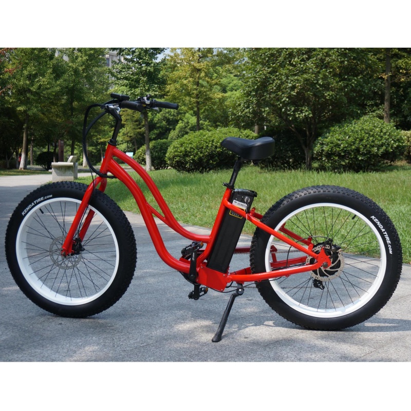 48V 500W 750W Electric City Bike Woman 26x4.0 Fatbike Electric Bicycle Big Tyre  E Cycle Electric Cyccle