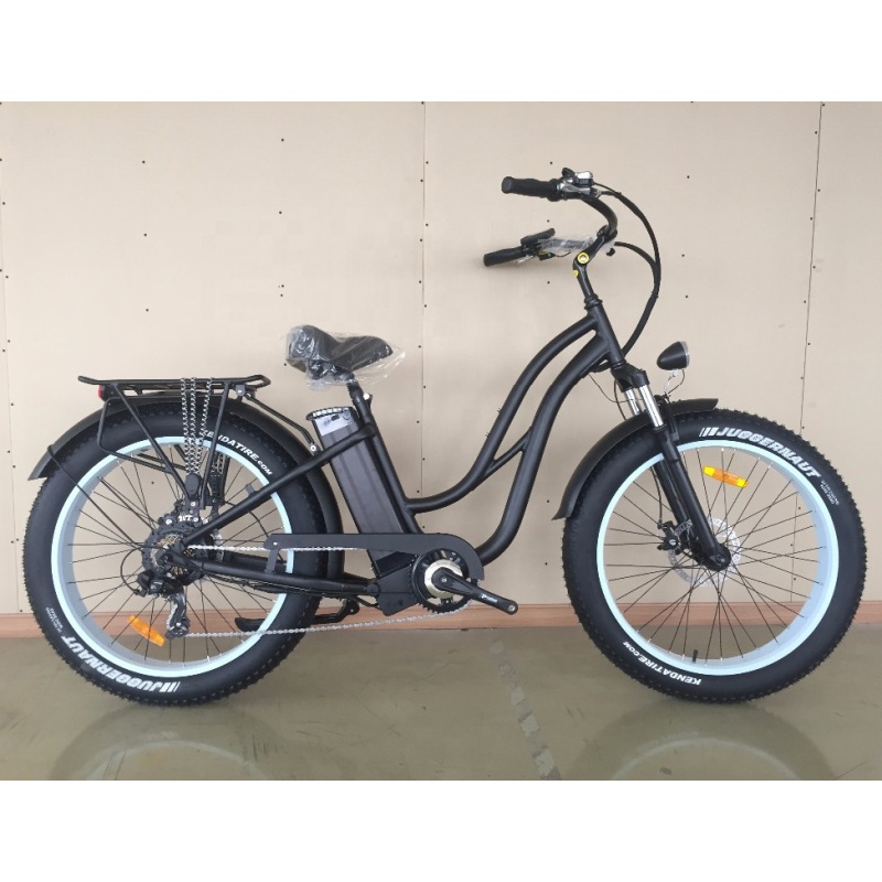 48V 500W 750W Electric City Bike Woman 26x4.0 Fatbike Electric Bicycle Big Tyre  E Cycle Electric Cyccle