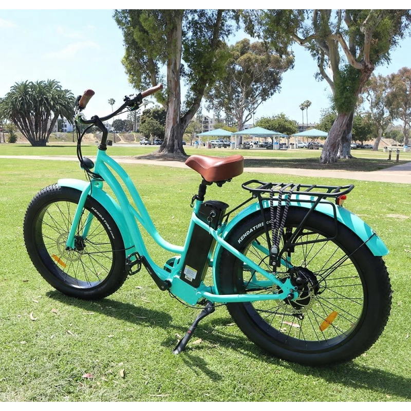 48V 500W 750W Electric City Bike Woman 26x4.0 Fatbike Electric Bicycle Big Tyre  E Cycle Electric Cyccle