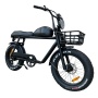 High Speed Electric Bike Bafang 1000W 52V Dolphin Battery Long Range Robust Ebike  With Basket Surf Rack