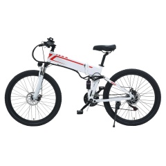 21 Speed Folding Mountain Electric Bike 26 Inches Electric Bicycle With 48V 350W Motor 10.4Ah Hidden Battery Foldable Ebike