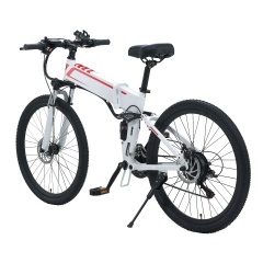 21 Speed Folding Mountain Electric Bike 26 Inches Electric Bicycle With 48V 350W Motor 10.4Ah Hidden Battery Foldable Ebike