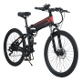 21 Speed Folding Mountain Electric Bike 26 Inches Electric Bicycle With 48V 350W Motor 10.4Ah Hidden Battery Foldable Ebike