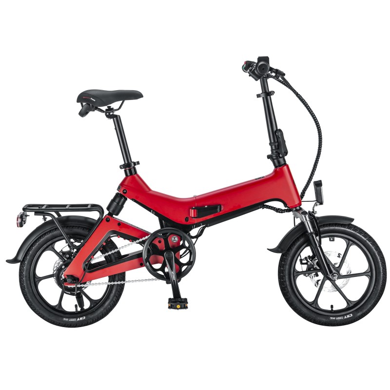 3D Forgiatura Magnesium Alloy Integrated Molding Frame 16 Inch Folding Ebike 36V 250W Electric Bicycle Full Suspension E Bike