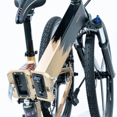 OEM Two-Tone Paint 3 Spoke Magnesium Wheel Electric Motor Bicycle 26 Inch Folding Mountain Bike Full Suspension E Bike