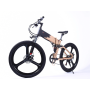 OEM Two-Tone Paint 3-Speichen-Magnesium-Rad-Elektromotor-Fahrrad 26-Zoll-Klapp-Mountainbike-Vollfederung E-Bike