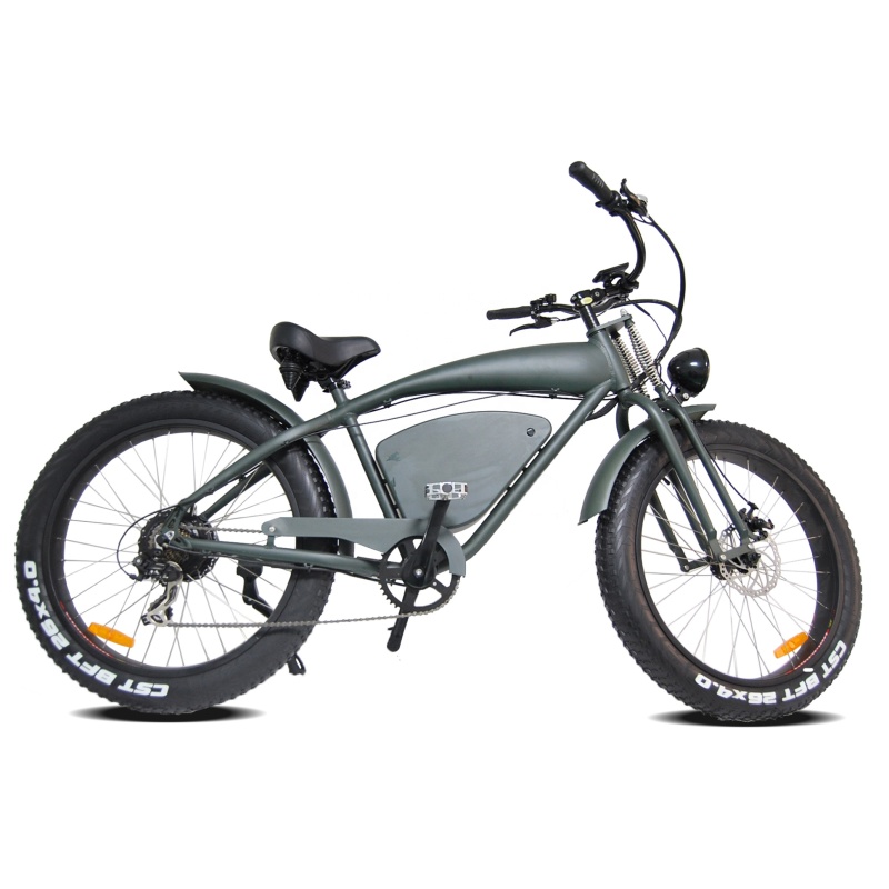 new design 48v 500w electric wide tires big wheel snow bike adult fat tire chopper bicycle beach cruiser electric bike
