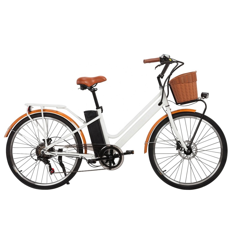 Hot Sales Cheap 26 Inches Bicycle Electric Bike E Bike Electric Bikes For Adults Two Wheels With Front Basket