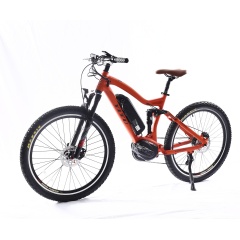High Quality Bafang M600 M620 500W 1000W Mid Drive Motor Electric Bike Full Suspension Ebike With 9 Speed Gears Colorful Display