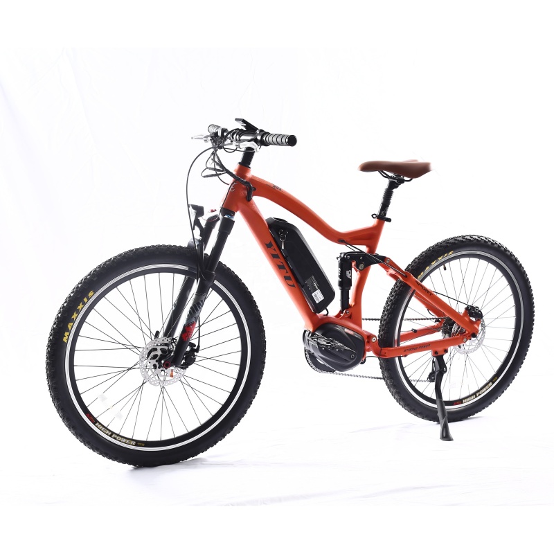 High Quality Bafang M600 M620 500W 1000W Mid Drive Motor Electric Bike Full Suspension Ebike With 9 Speed Gears Colorful Display