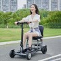 36V 300W Foldable Electric Mobility Scooter 4 Wheel Light Weight Elderly-friendly Reverse Button 500W Motor Power Front Brake