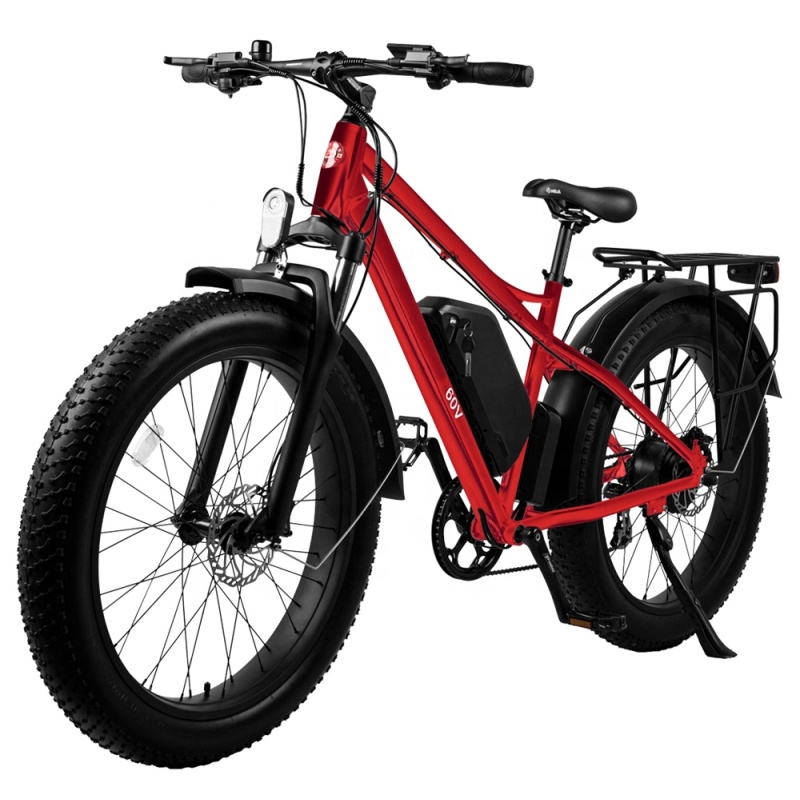 High Torque 60V 500 Watt Electric Bike Motorcycle 26x4.0 Fat Tire Electric Hybrid Bike With 750Wh Battery Super For Climbing