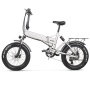 Full Suspension 20 Inch 4.0 Fat Tyre Foldable Electric Bike 48V 500W Bike Foldable Electric Bicycle With 48V 12.8Ah Lion Battery