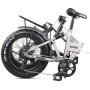 Full Suspension 20 Inch 4.0 Fat Tyre Foldable Electric Bike 48V 500W Bike Foldable Electric Bicycle With 48V 12.8Ah Lion Battery