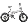 Full Suspension 20 Inch 4.0 Fat Tyre Foldable Electric Bike 48V 500W Bike Foldable Electric Bicycle With 48V 12.8Ah Lion Battery