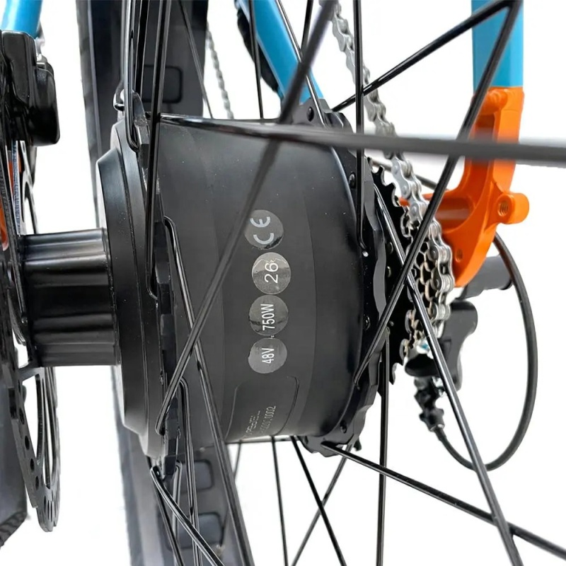 48V 750W Fat Tire Step Through E Bike Unfoldable 26x4.0 Fat Tire Bike Electric 1000W With Hydraulic Brakes