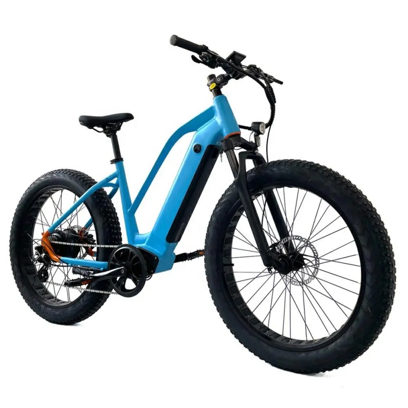 48V 750W Fat Tire Step Through E Bike Unfoldable 26x4.0 Fat Tire Bike Electric 1000W With Hydraulic Brakes