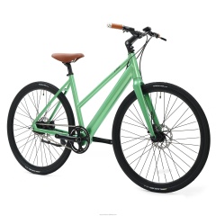 New Design Decent Fixed Gear Bikes Electric Walking Bike With 36V 7Ah LG Hidden Battery Belt Drive Ebike With Torque Sensor
