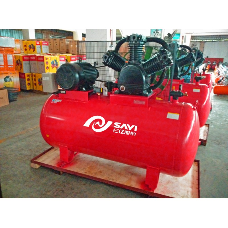 SAYI W3120 Cast Iron 3 Three Cylinder Compressor Diesel Gasoline 8 bar 20HP Piston Air Compressor 500L