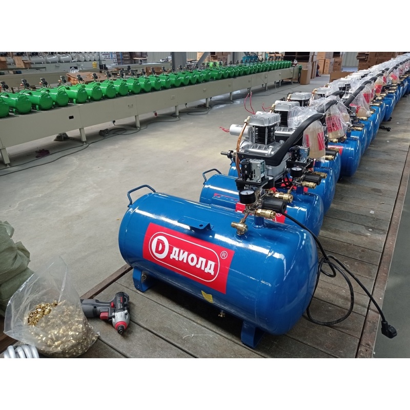 SY-AL2065E with 100L air tank 4kw 5.5HP 8 bar 80kg weight piston air compressor