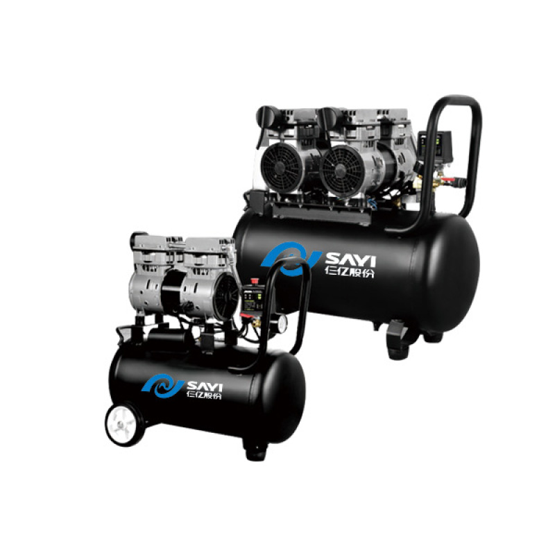 Quiet SAYI 800W 30 Liter Oilless Engine Portable Industrial Compressor Air Dental Compressor Oil Free air Compressor