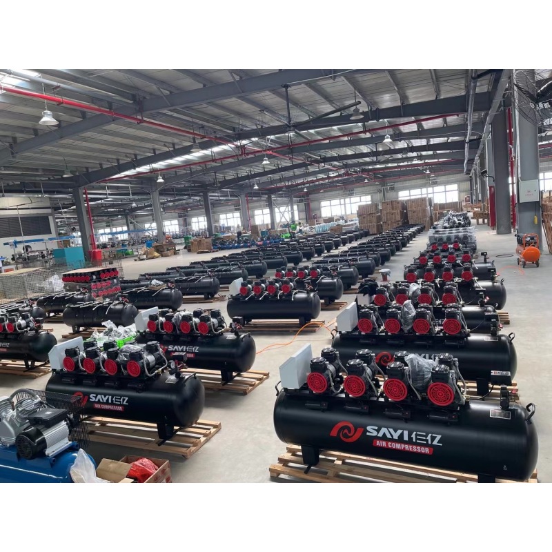 Quiet SAYI 800W 30 Liter Oilless Engine Portable Industrial Compressor Air Dental Compressor Oil Free air Compressor