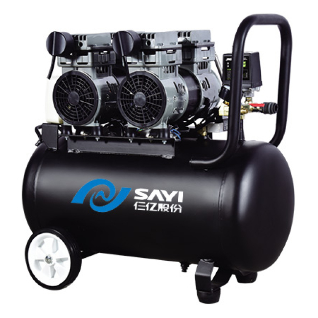 50L small Oil Free mute air compressor Clinical Dental Movable oilless silent Air kompressor