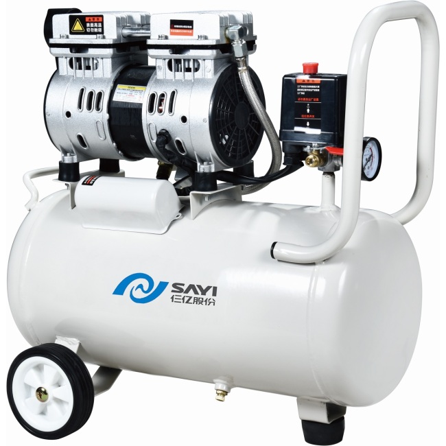 digital custom oil free air compressor silent pump dental air compressor CE SY600*1/30L